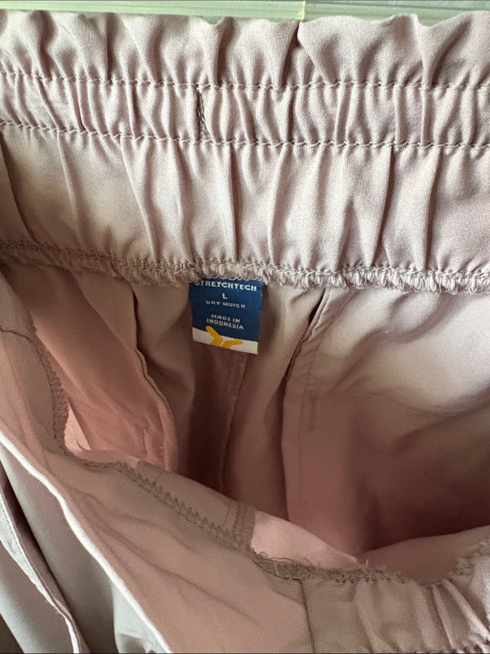 Old Navy Women's Drawstring Joggers - Blush and Terracotta - Picture 7 of 8